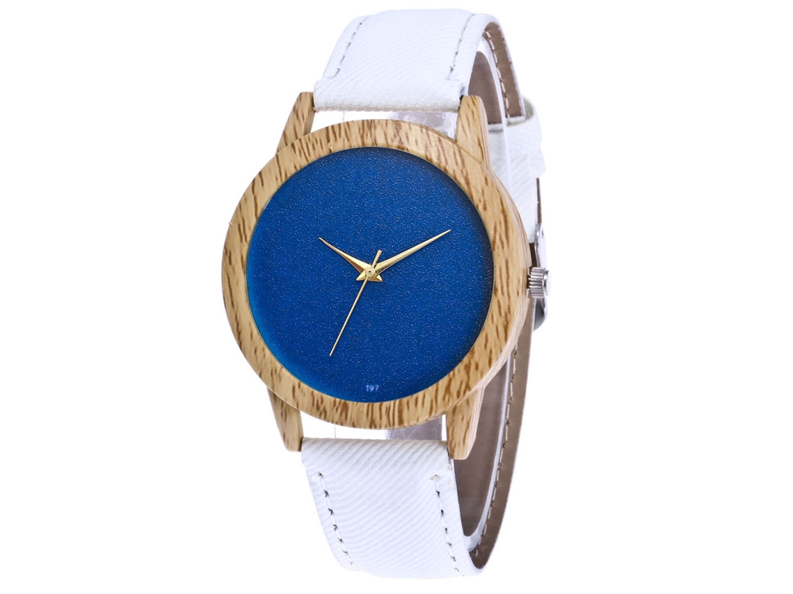 Reloj De Pulsera De Cuarzo Unisex Estilo Minimalista Moda Zhoulianfa Blanco