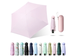 Guarda chuva de Sol Plegável Ultra leve Uv Protetor Viagem Mulheres