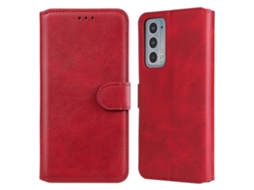 Capa De Couro Flip Horizontal Com Textura De Bezerro Clássica Para Motorola Moto Edge 20