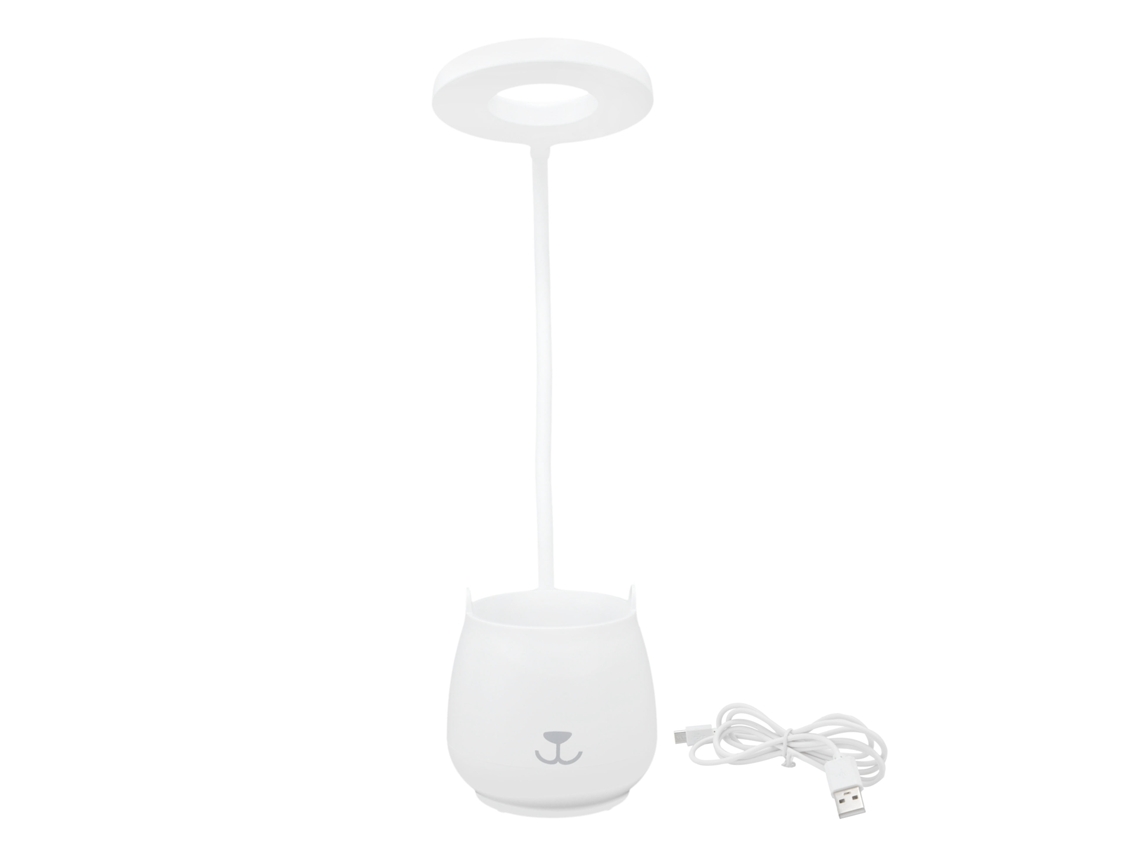 Lâmpada de Mesa Recarregável Dobrável 3 Fontes de Luz Usb Olho Protegido S/MARCA