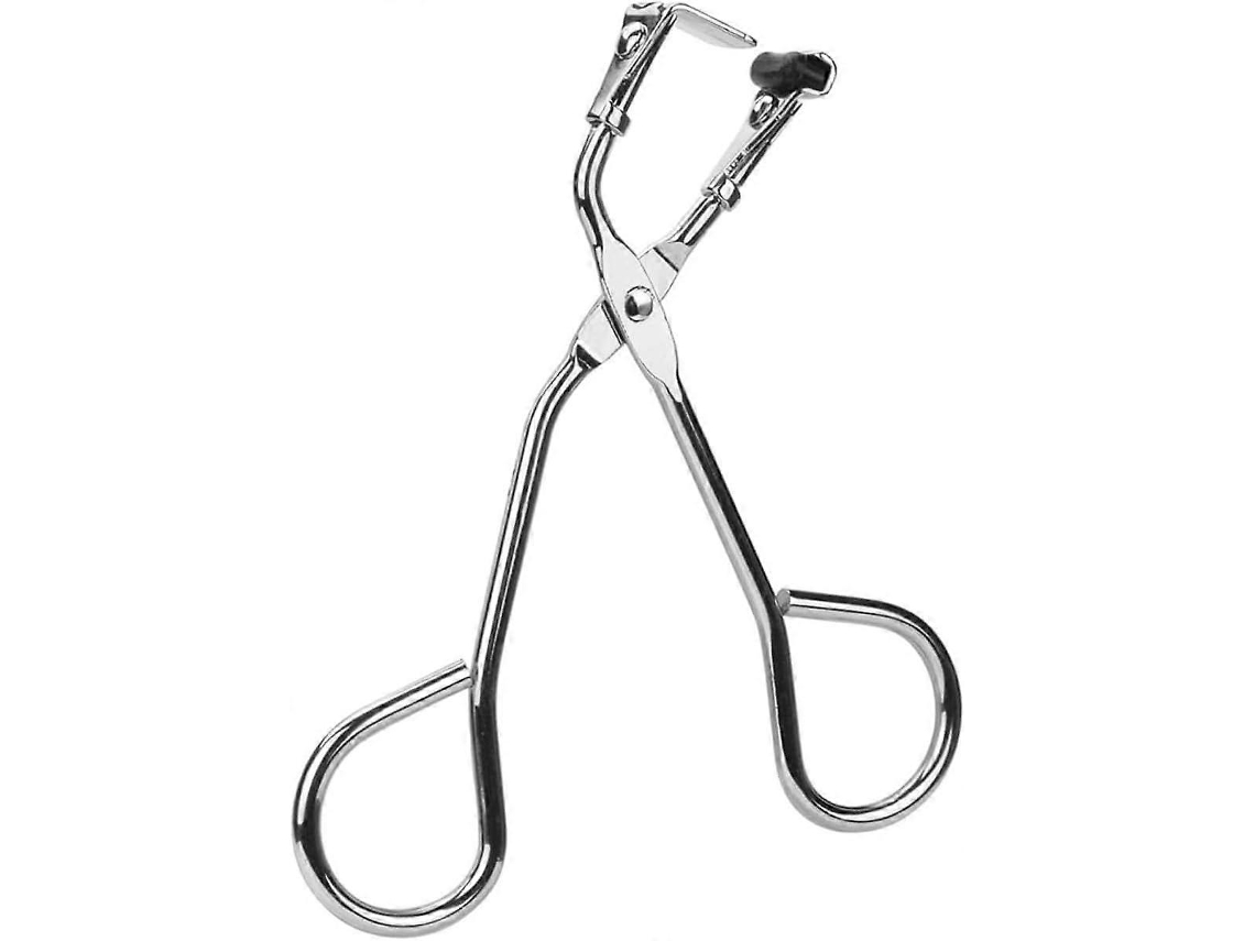 Curvador De Cílios Prateado Com Almofadas De Reposição Mini Curvador Para Todos Os Tipos De Cílios. Everley891