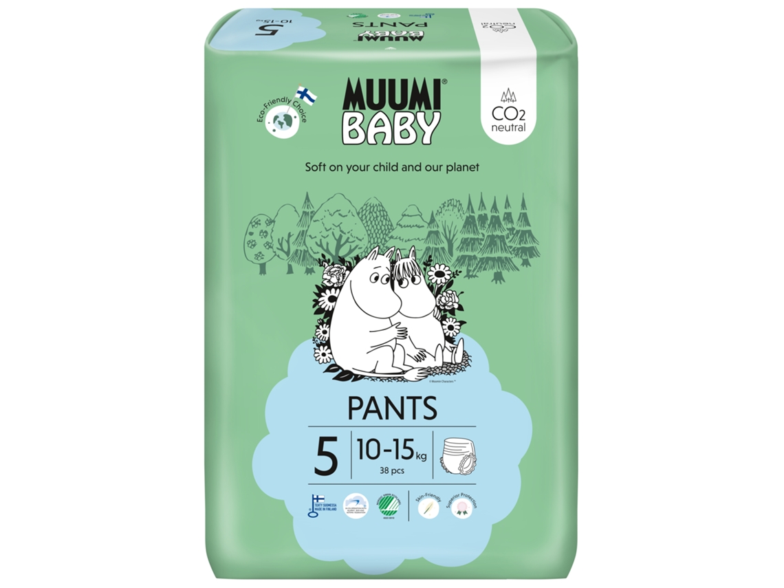 Fraldas Cuecas 10-15 Kg Tamanho 5 MUUMI
