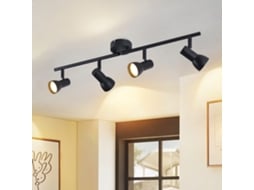 Candeeiro De Teto Nettlife 4 Chamas Gu10, Design Moderno, Metal, Sala De Estar, Corredor