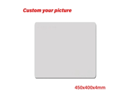 Mousepad Grande De Borracha, Opção Personalizável Para Jogadores 450x400x4mm Brilvibera