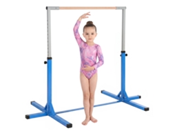 Barra de Ginástica para Crianças com Altura Ajustável 92 150 Cm Barra Horizontal de Ginástica 194x121x150 Cm Azul pt