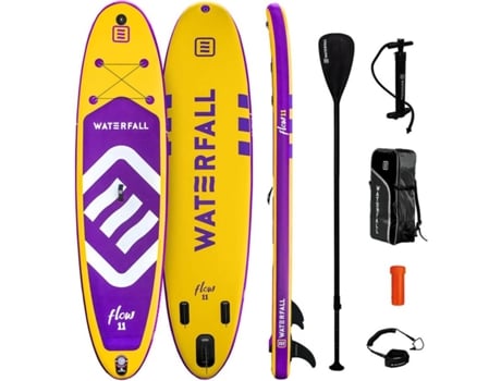 Prancha de Stand Up Waterfall Insuflável Flow 11 All Around (Amarelo)
