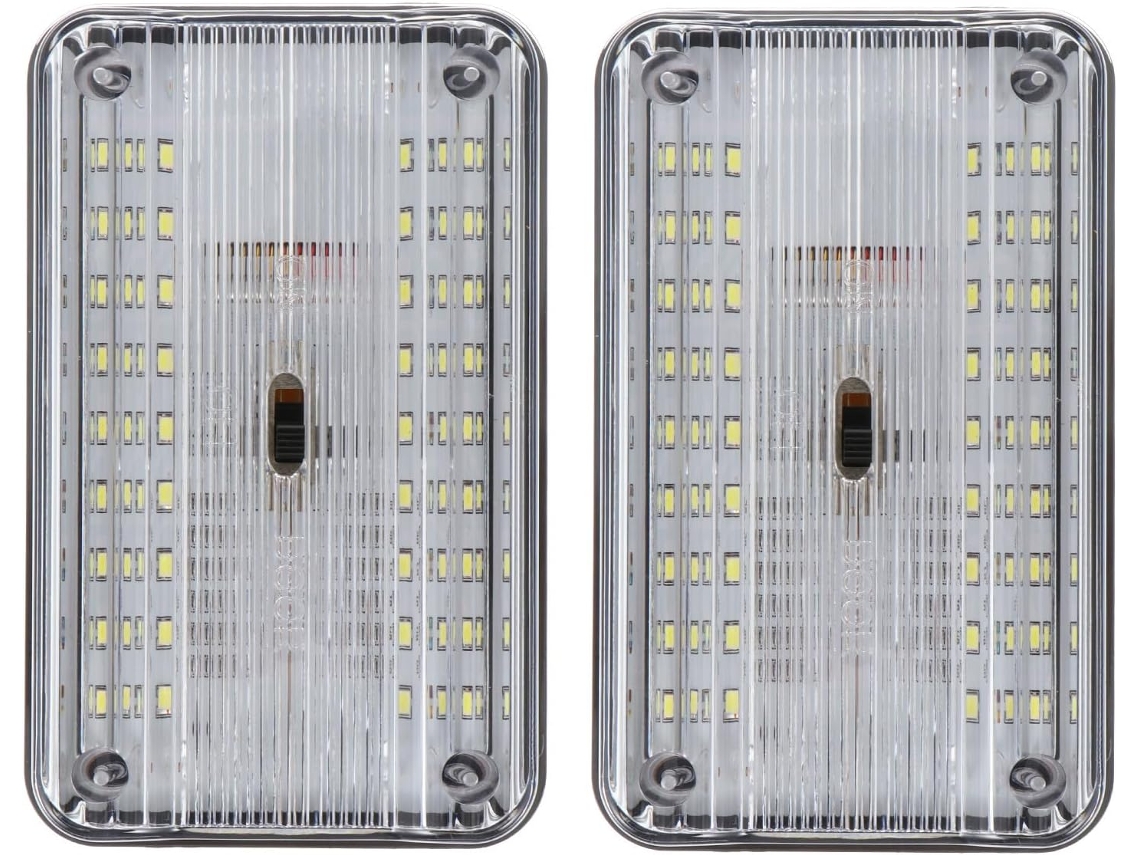 Luzes De Teto De 36 Leds 12v Para Carros E Caminhões Com Interruptor Central