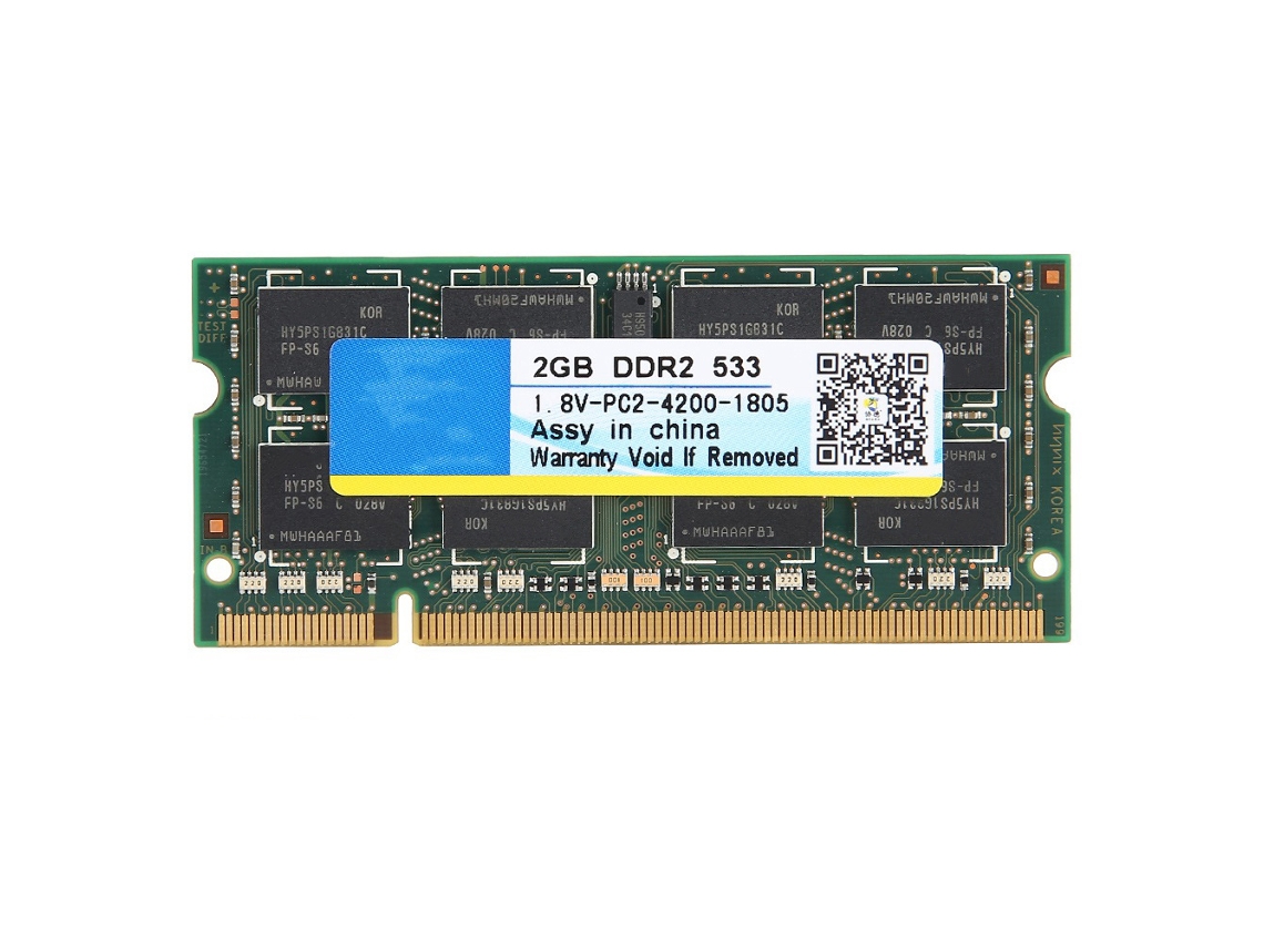 Módulo De Memória Para Notebook (ddr2 533mhz 2gb 200pin Totalmente Compatível)