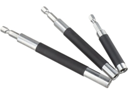 Conjunto De 6 Suportes Broca Guia Parafuso Retrátil Com Trava Para Chaves Fenda E Encaixe 1/4", 80 Mm A 240