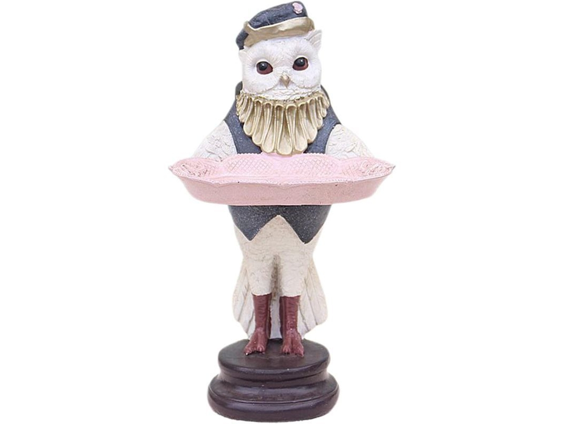 Tray com Escultura de Coruja Nova Line para Itens Pequenos