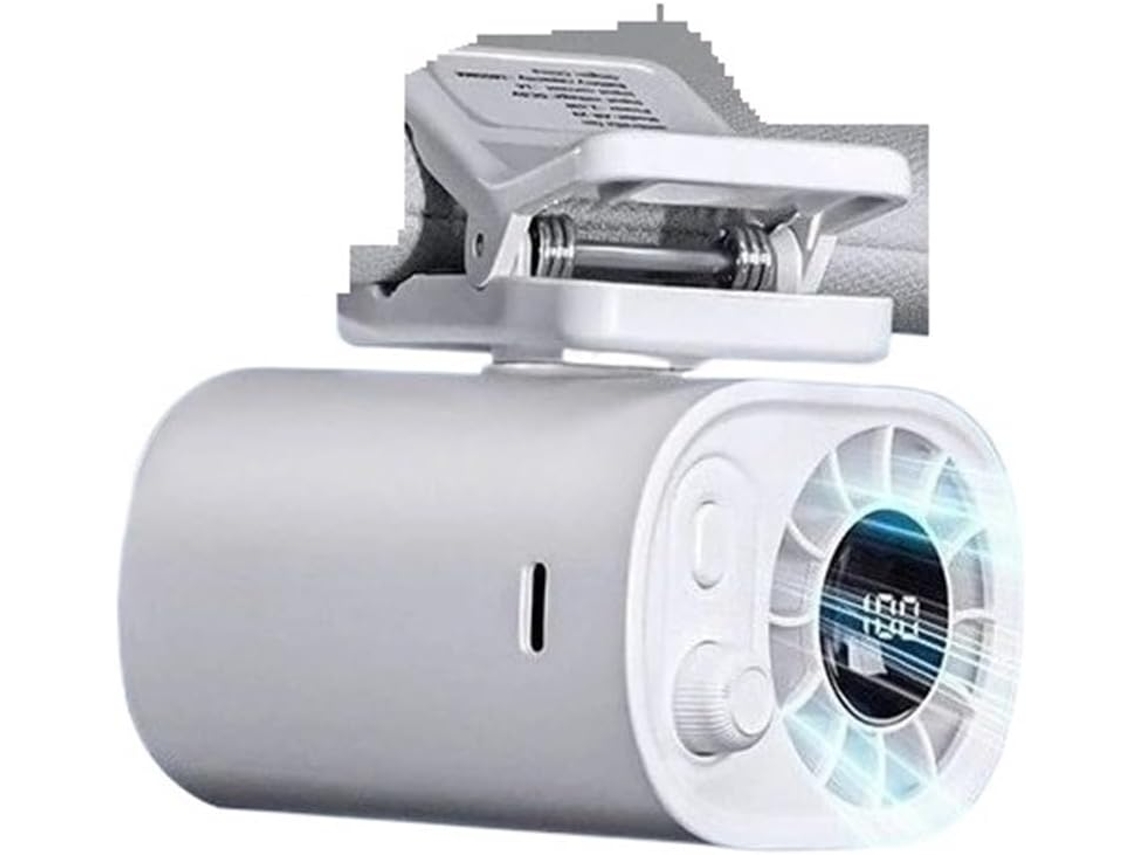 Ventilador De Carro 12v Com Duas Cabeças, Mini Ventilador Elétrico Portátil Com Grampo Para Carro, Ventilador Giratório