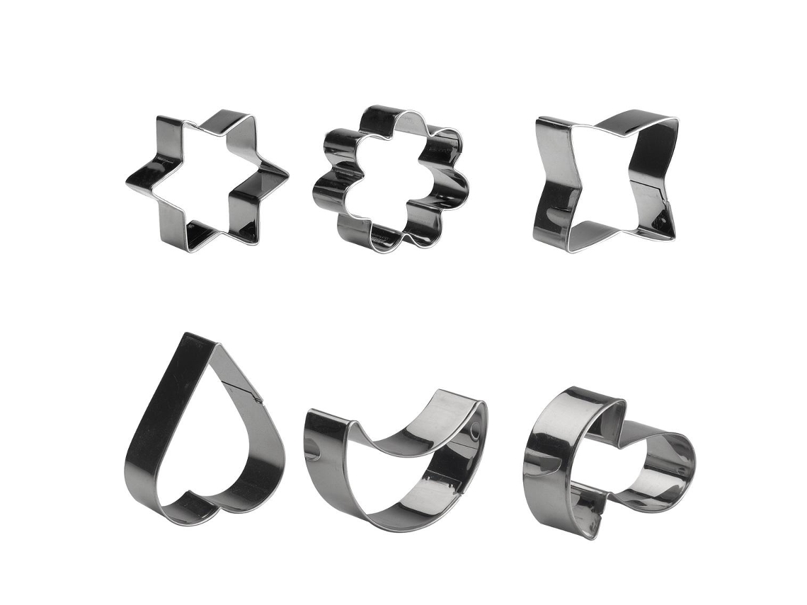 Set 6 Corta Massas Inox