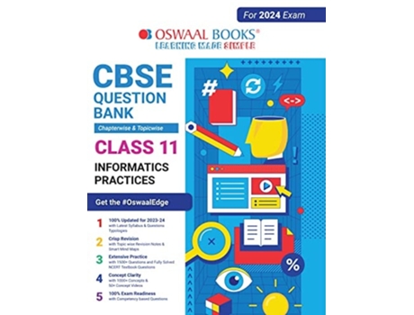 Livro Oswaal CBSE Chapterwise amp Topicwise Question Bank Class 11 Informatics Practices Book de Oswaal Editorial Board (Inglês)