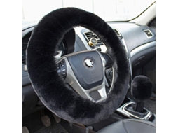 Capas Volantes Para Carro Mulher Austrália Lã Pura 15 Polegadas Suaves E Luxuosas 3 Peças Vinho Tinto