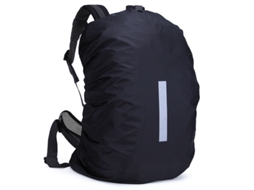 Capa impermeável para mochila de caminhada de 75 a 85 litros, com proteção refletora contra chuva e poeira.