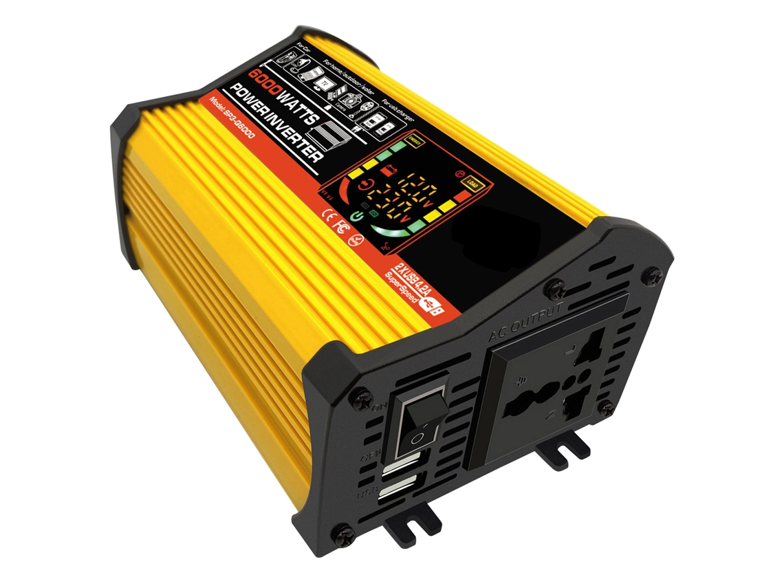 Inversor de Onda Senoidal Modificada 6000w Pico 12v para 110v/220v | S/MARCA