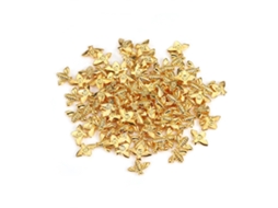 100pcs Saco Abelhas De Metal Decoração De Unha 3d Adesivo Ouro Prata Manicure Ferramenta
