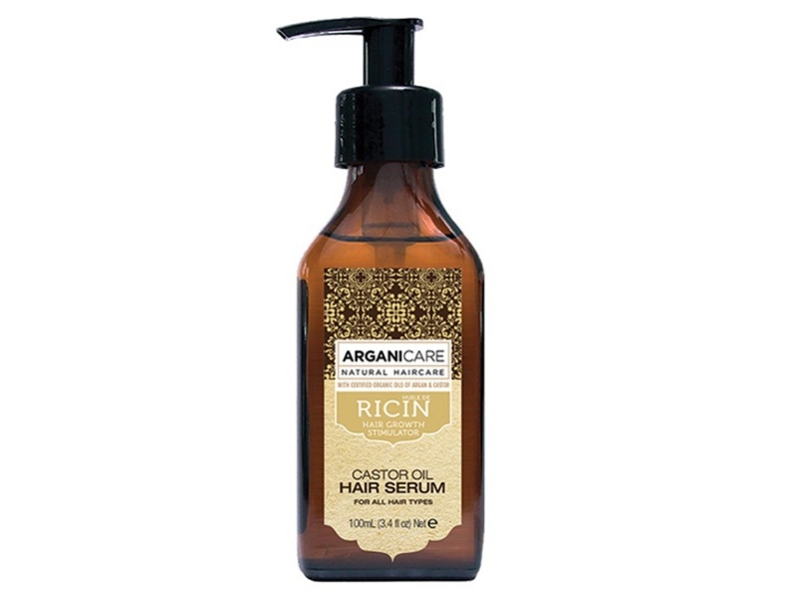 Sérum Estimulante do Crescimento Capilar com Óleo de Rícino, 100ml Arganicare