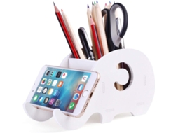 Porta Lápis Para Mesa Com Design De Elefante Bonito, Suporte Para Celular Organizador De Material De Escritório Igvtrade