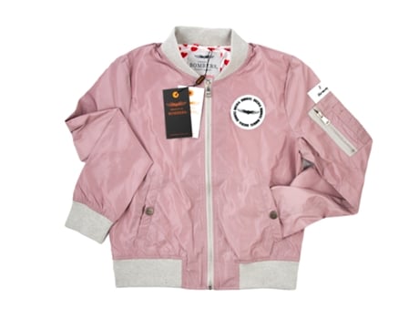Casaco De Mulher Bombers Orginal Transição Bombers Original Poliéster Rosa (m)