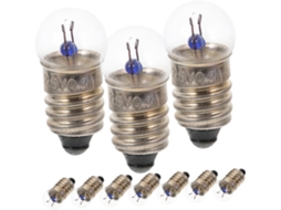 Conjunto De 50 Lâmpadas Miniatura Com Base De Rosca Para Experimentos Elétricos E Lanternas.