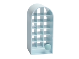 Rack de Armazenamento de Batom com 18 espaços moldura de castelo azul S/MARCA