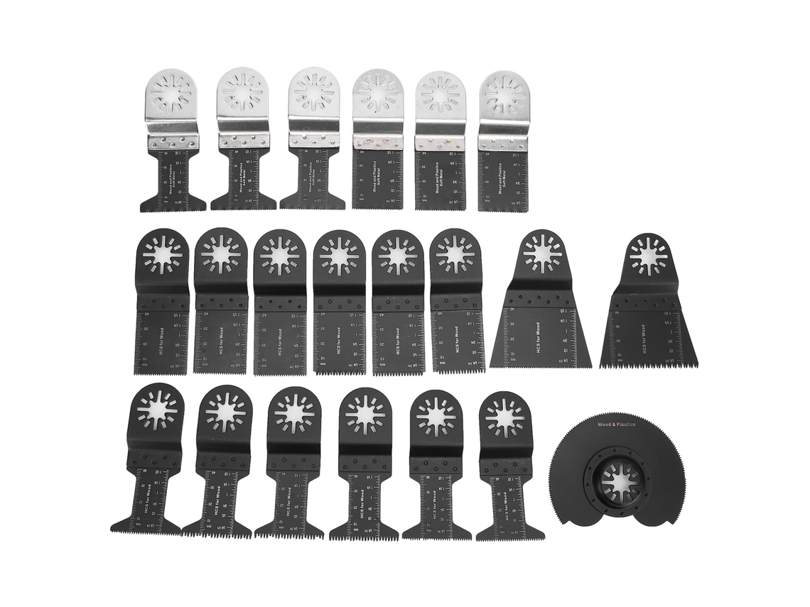 Kit De 21 Lâminas De Serra Oscilante De Aço Alto Carbono Ferramenta De Corte Para Fugas E Morterio De Azulejos