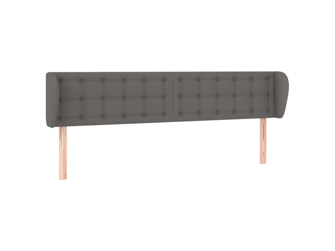 Headboard, Headboards Vidaxl Cinzeto Couro Artificial (203 X 23 X 78/88 Cm)