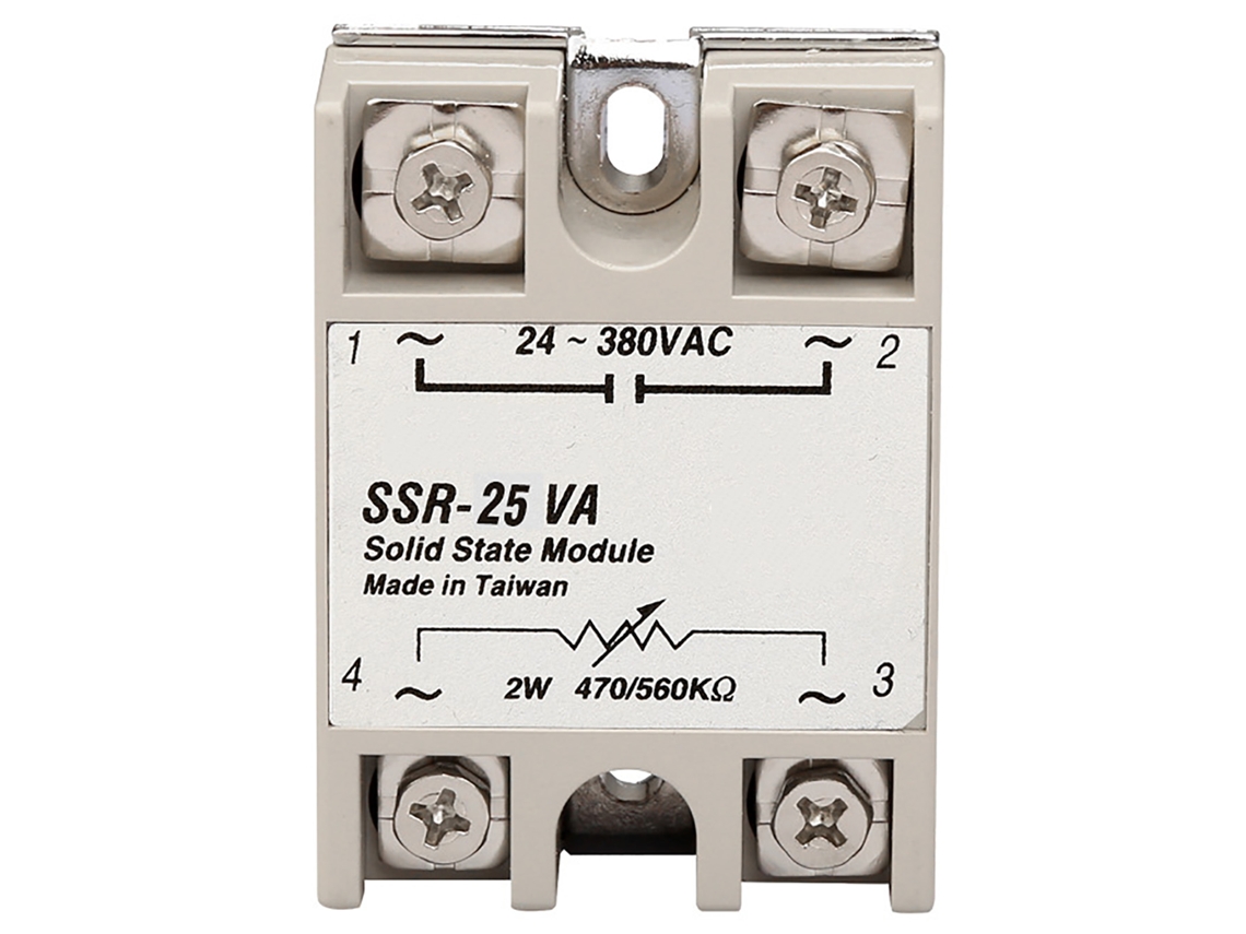 Relé De Estado Sólido 25a Monofásico 2w 470/560kω Entrada Ac 24‑380v Saída Módulo De Relé Ssr Para Equipamentos De Máquinas