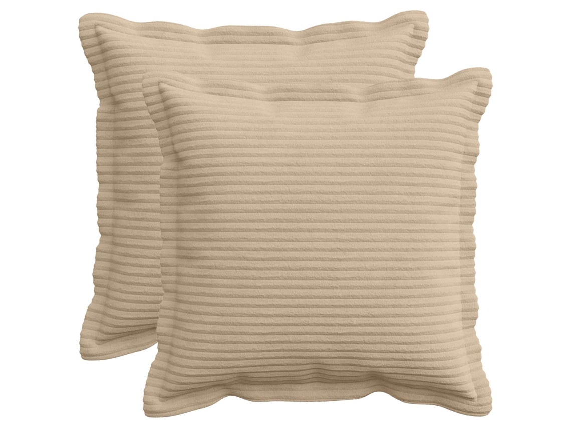 Vidaxl Capa Almofada 2 Unid. Houten Cinzento-acastanhado 40 X 40 Cm