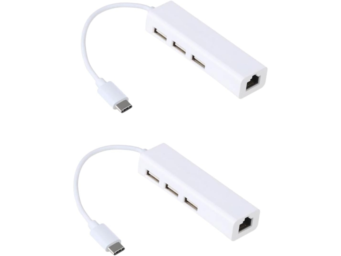 2 De Rede E Usb Para Laptop, Compatível Adaptador Ethernet Plus Note