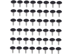 Conjunto De 48 Pés Niveladores Ajustáveis Para Móveis, Duráveis E Na Cor Preta, Ideais Para Mesas, Cadeiras E Armários