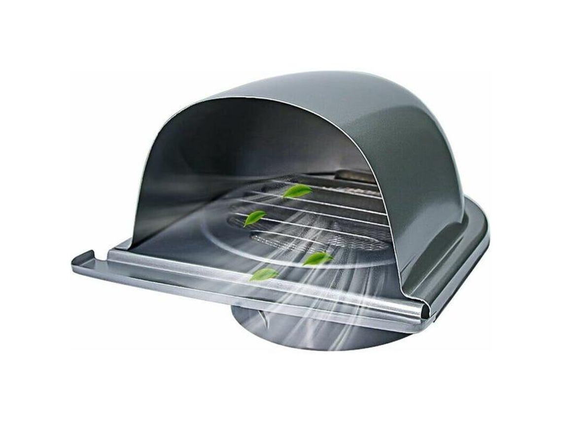 Grelha De Ventilação De Aço Inoxidável De 100 Mm, Grelha Redonda Para Exaustor De Chaminé Externa, Grelha De Ventilação Com Lâminas De 45° Ehstmind