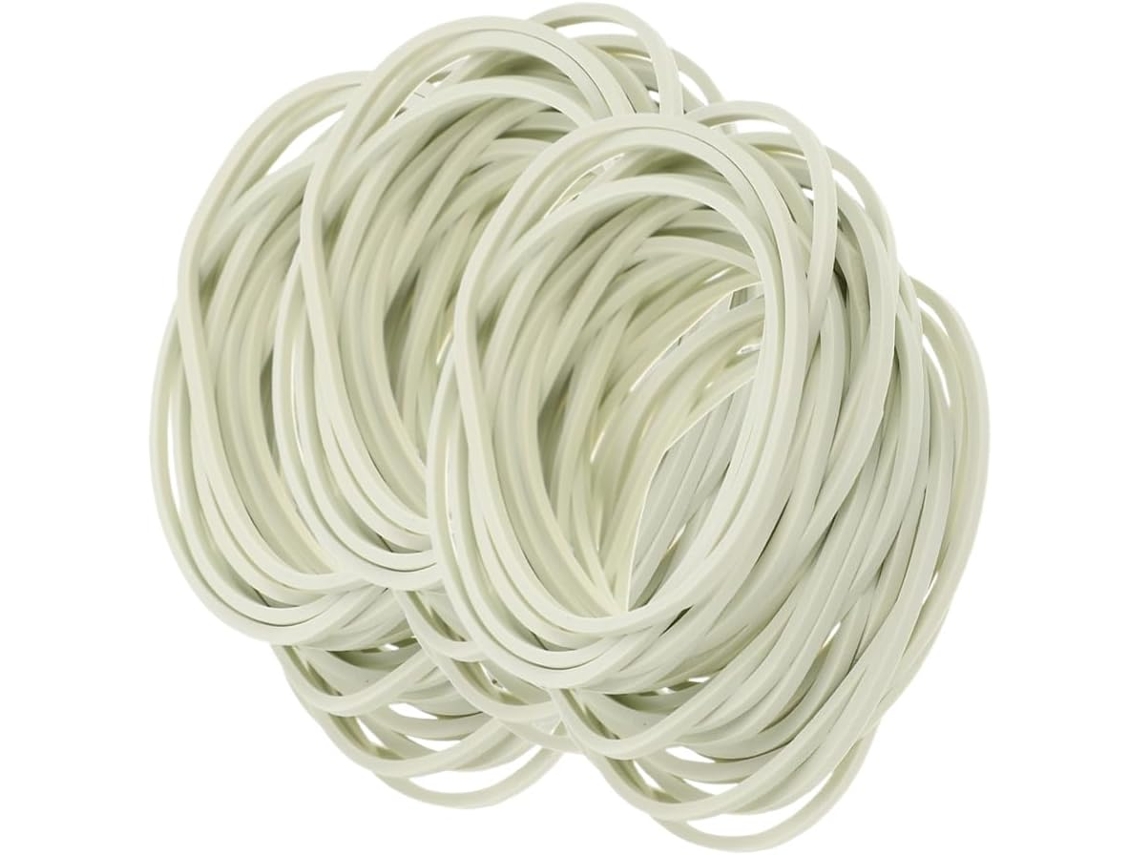 Elástico De Borracha Cor Clara, 500g, Para Escritório