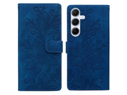 Capa De Celular De Pu Com Fivela Magnética E Estampa Floral De Renda E Alça De Pulso