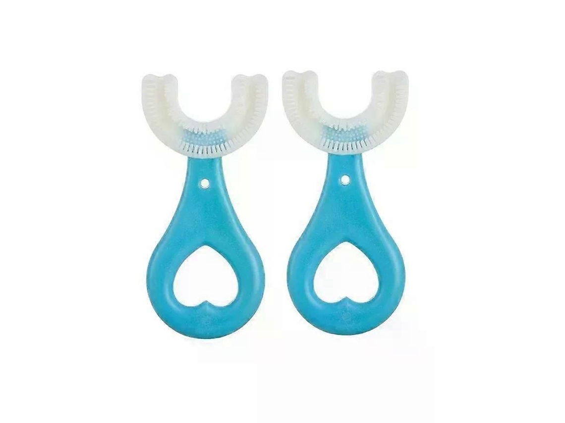 Escova de Dentes para Bebês Crianças 360 Graus em Forma U Silicone Macio Cuidados D e Saúde H GOKOCO