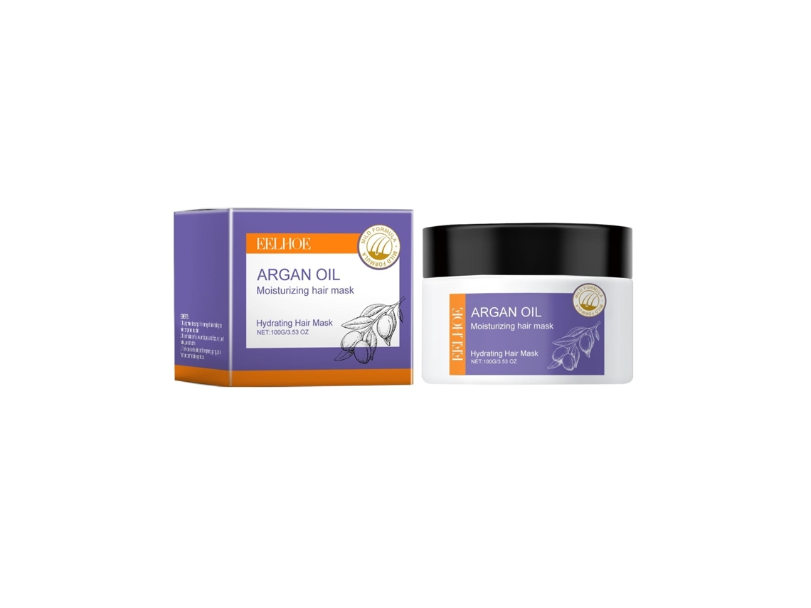 Máscara Capilar LAXISCREED Eelhoe Marroquina Hidratante para Reparar e Suavizar Cabelo Frizz