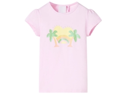 T-shirt De Criança Rosa-claro 128