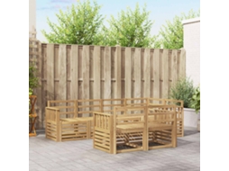 Vidaxl Conjunto De Sofás Para Exterior 7 Unid. Branco