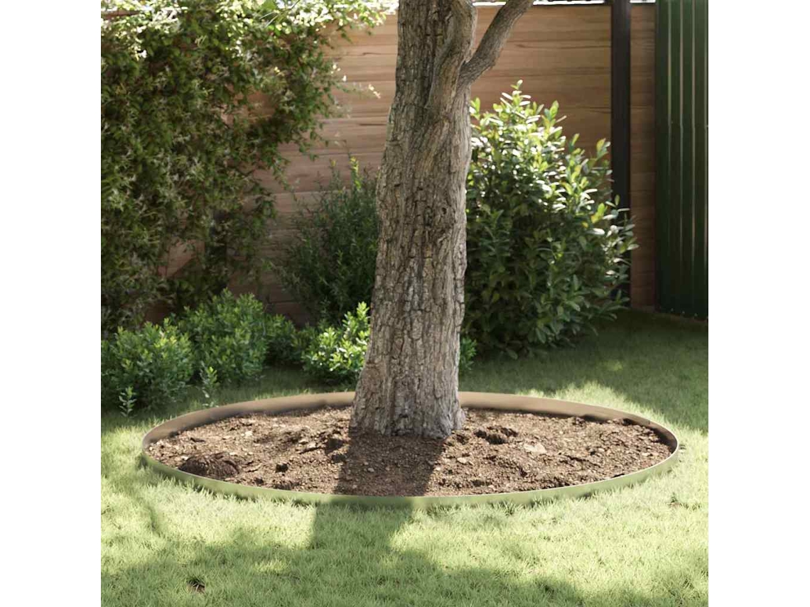 Vidaxl Acabamento Para Gramado 4 Unid. 450 X 10 Cm Aço Galvanizado