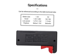Probador De Baterías Aneng Bt-168 Pro Universal Para Aaa Aa Botón