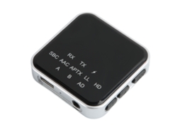 Transmissor e Receptor Bluetooth 5.2 2 em 1 com interface Aux 3.5mm para TV e PC