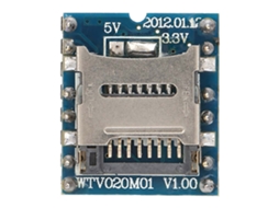 Módulo de Áudio Mp3 Wtv020‑sd Cartão de Memória Mini para Pic
