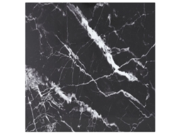 Tampo Mesa 60x60 Cm 6 Mm Vidro Temperado Design Mãrmore Preto DKD HOME DECOR