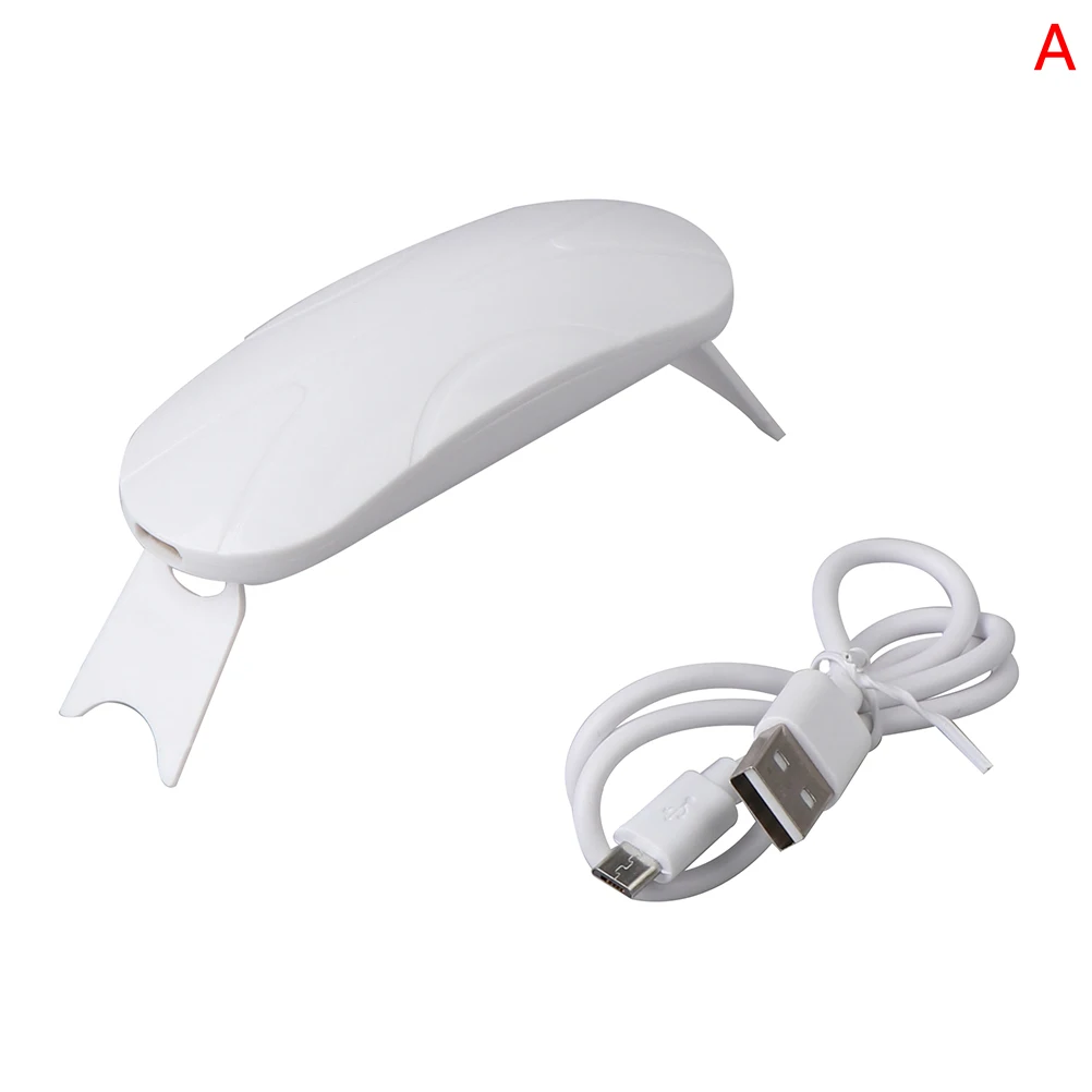 Mini Secador De Unhas Com Lâmpada Uv/led Branca, Portátil, Com Interface Usb, Muito Prático Para Uso Doméstico E Secagem De Esmalte