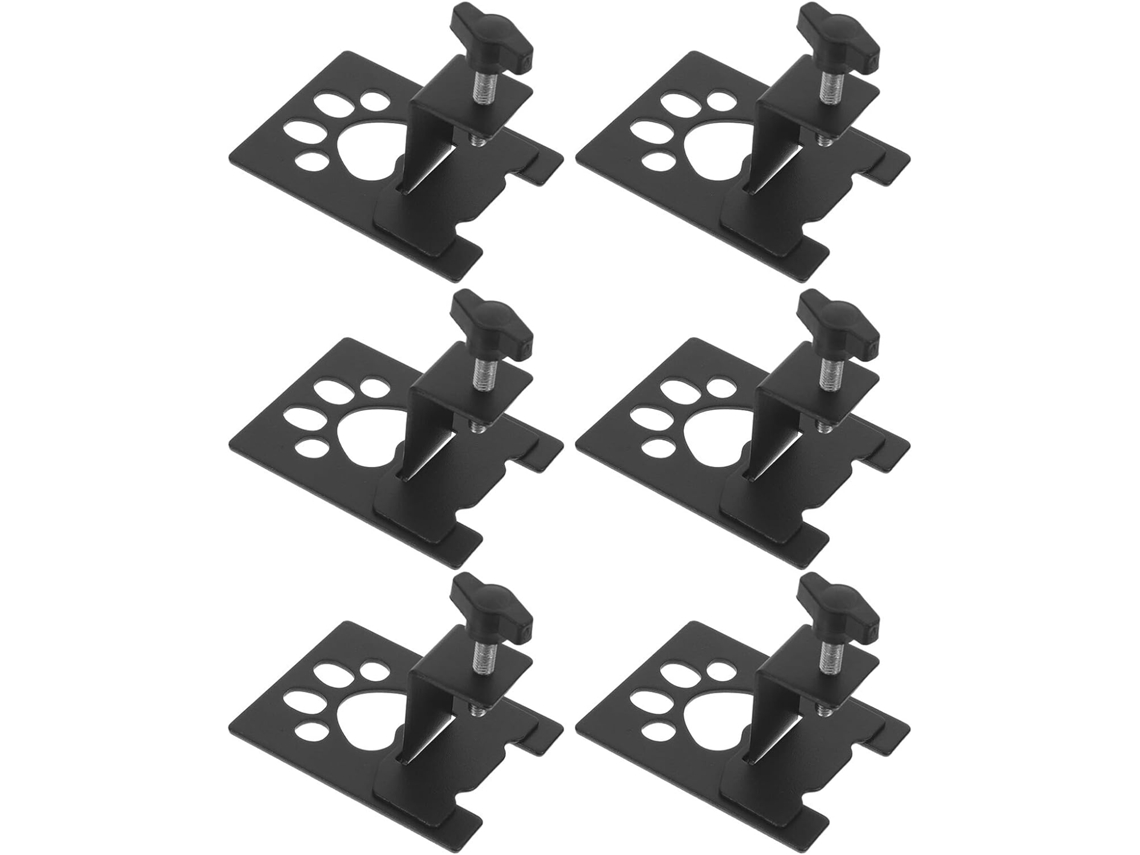 Frcolor Conjunto De 4-fixadores Antiderrapantes Para Colchão Em Aço Inoxidável Preto, Fácil Instalação Para Estrutura De