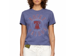 Rockinstone Rocky Movie R Bell Heather Royal Adult T-shirt Size:s