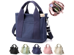 Bolsa de Lona AQUAFORGE Artesanal com Compartimentos, Zíper, Ombro, Faculdade, Trabalho, Viagens