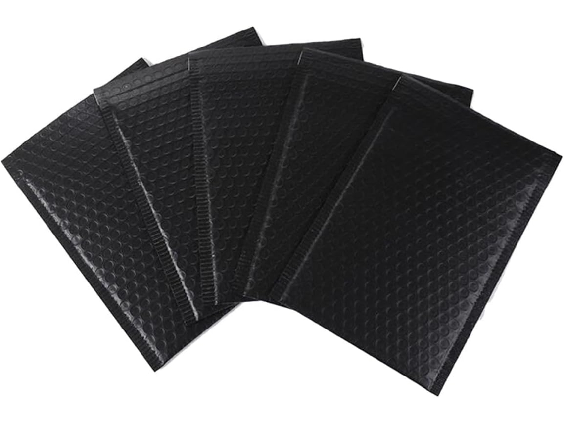 Pacote com 25 Sacos de Armazenamento Plástico Bolha Antichoque Alipis, X 33,6 Cm, Impermeáveis, para Embalagem