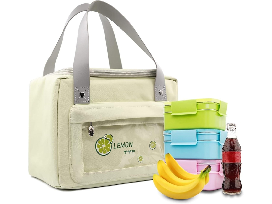 Bolsas térmicas para almoço Aquaforge para mulheres, reutilizáveis, de abertura ampla, à prova de vazamentos, de alta capacidade
